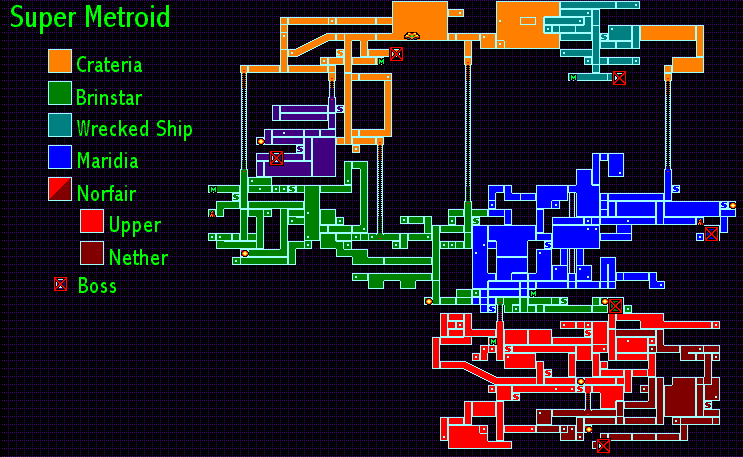 Super Metroid map